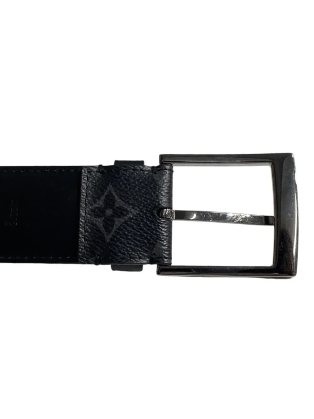 Louis Vuitton Belt Ceinture Downtown Monogram Leather Noir Black